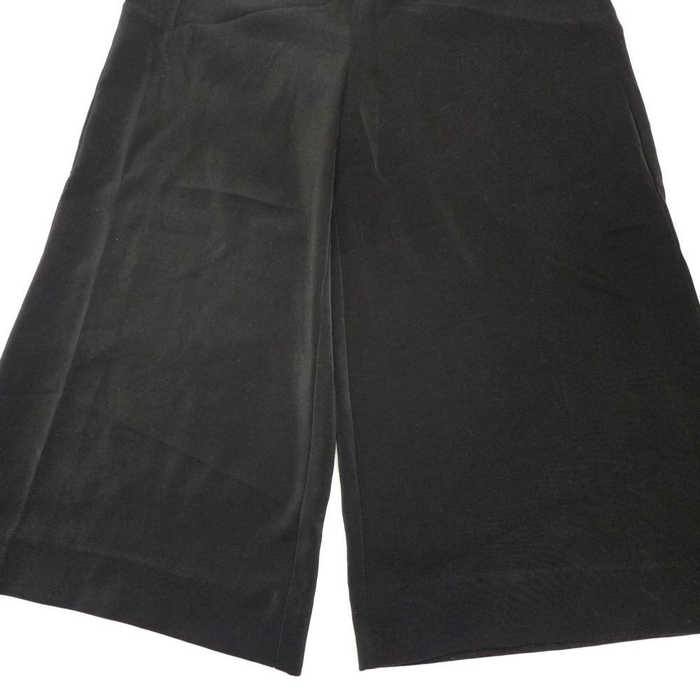 White House Black Market Fluid Wide Leg High Rise Shorts Size 2 Black Pants - Picture 2 of 11